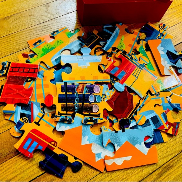 🎉2X HP🎉Trains Floor Puzzle - 20” x 27” 36 Pieces - Picture 10 of 13